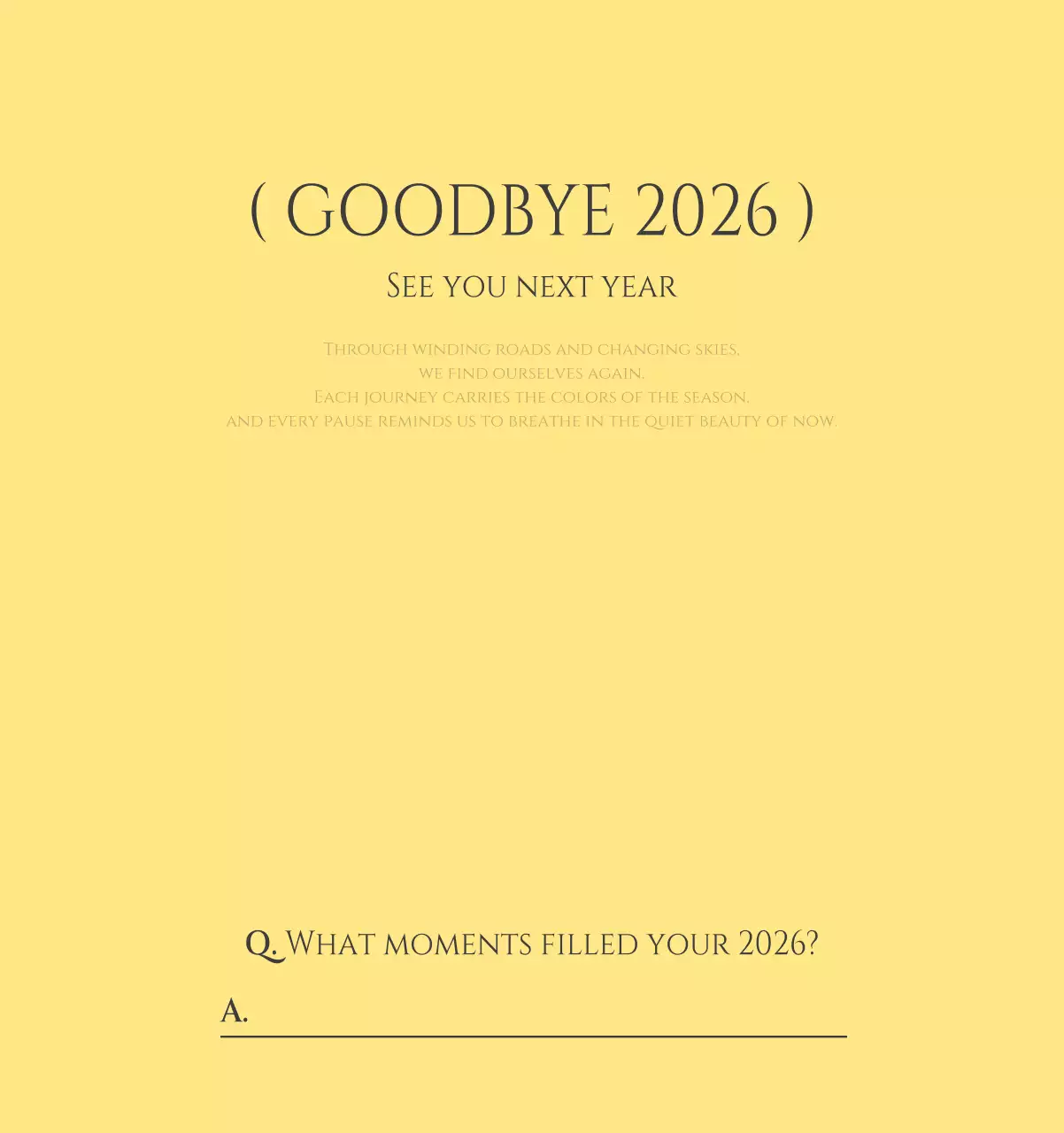 노랑 모던 도시 생활 포스터