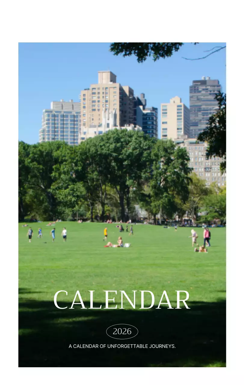 초록 심플 달력 캘린더