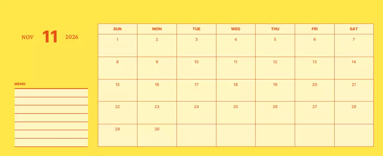 하늘색 미니멀 달력 기획