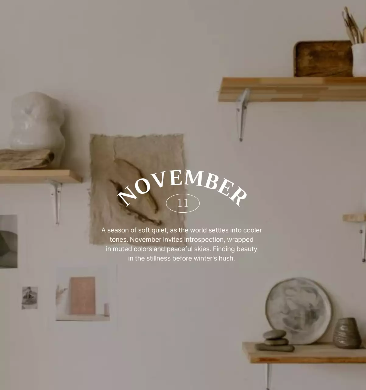 초록 모던 자연 달력