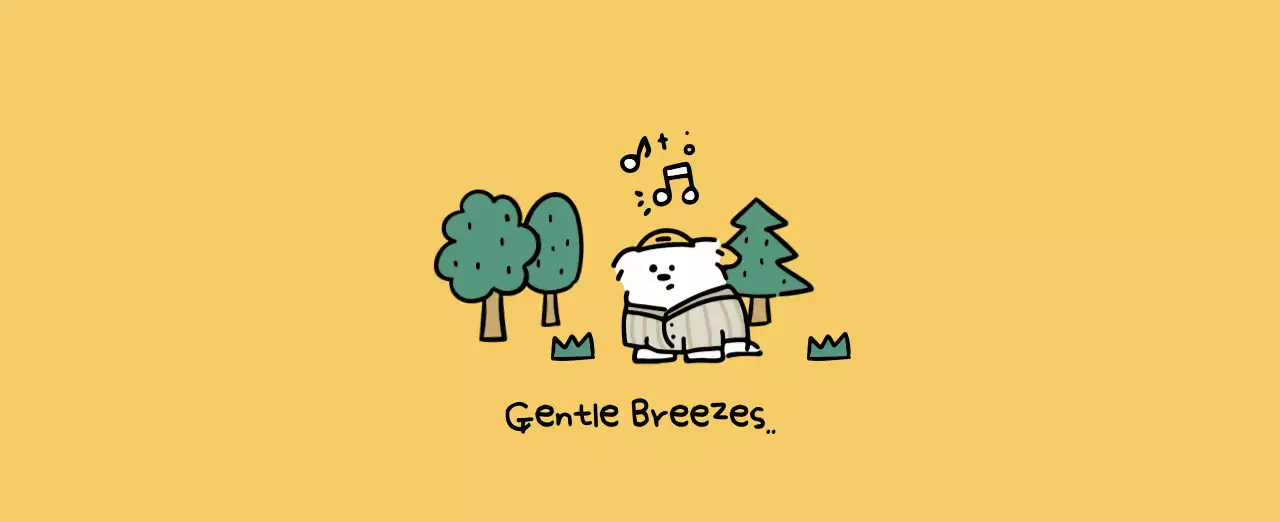 흰색 아기자기한 달력 캘린더