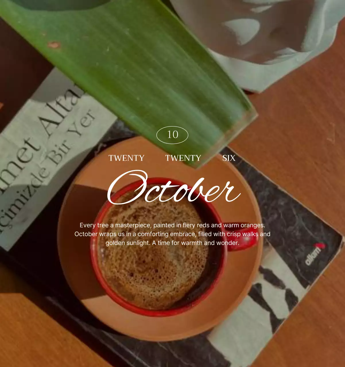 초록 모던 자연 달력