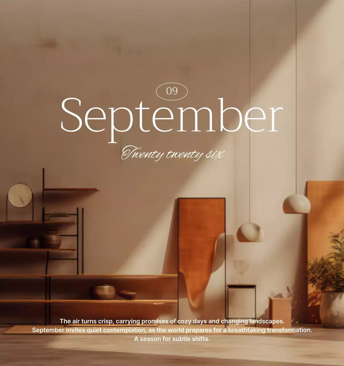 초록 모던 자연 달력