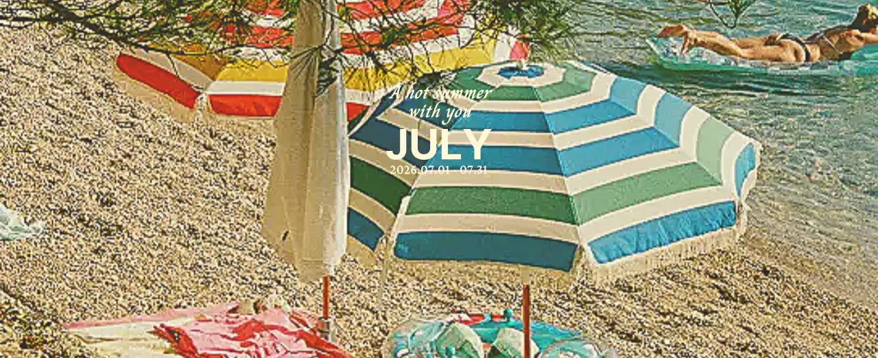 하늘색 미니멀 달력 기획