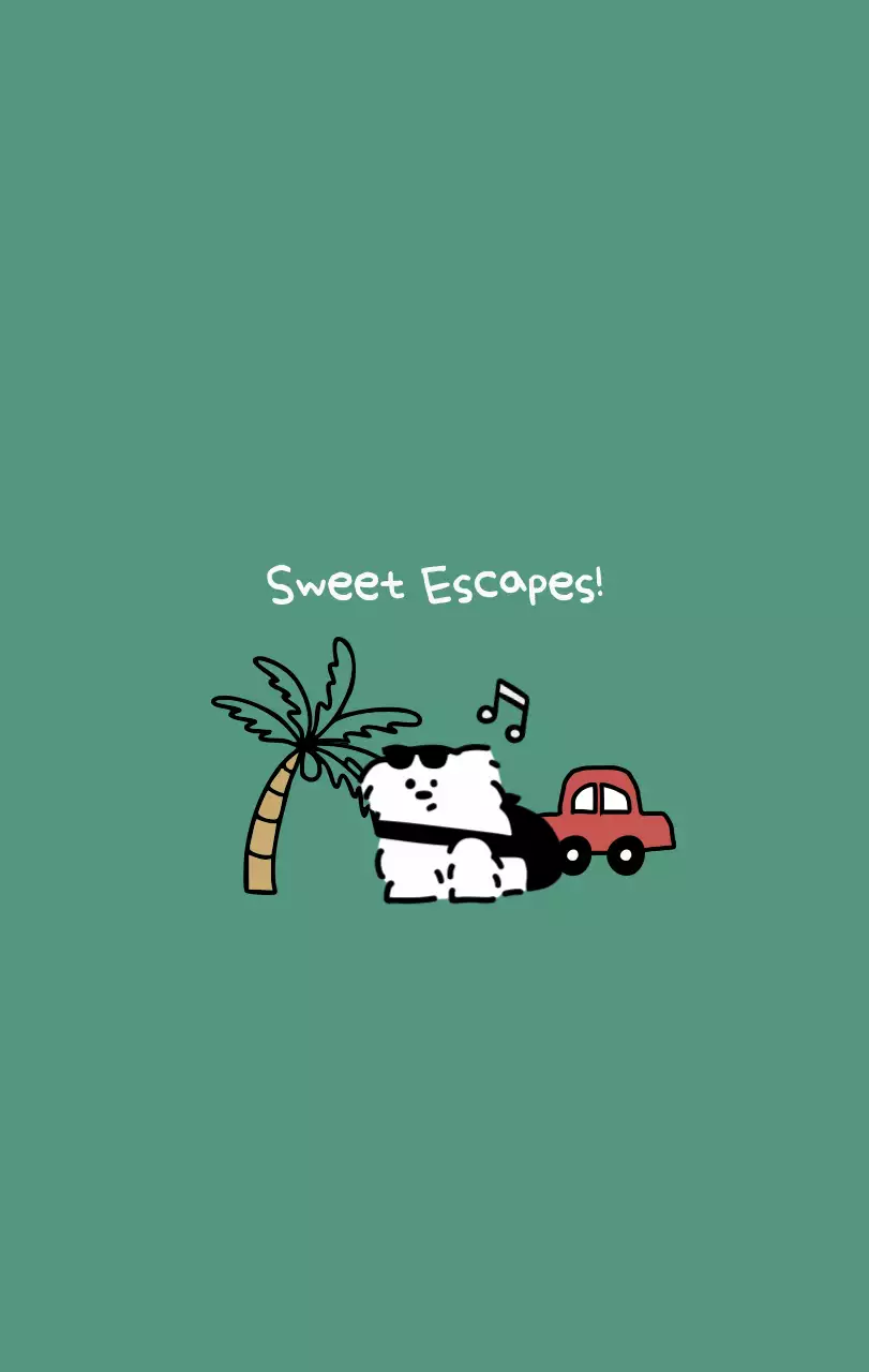 흰색 아기자기한 달력 캘린더