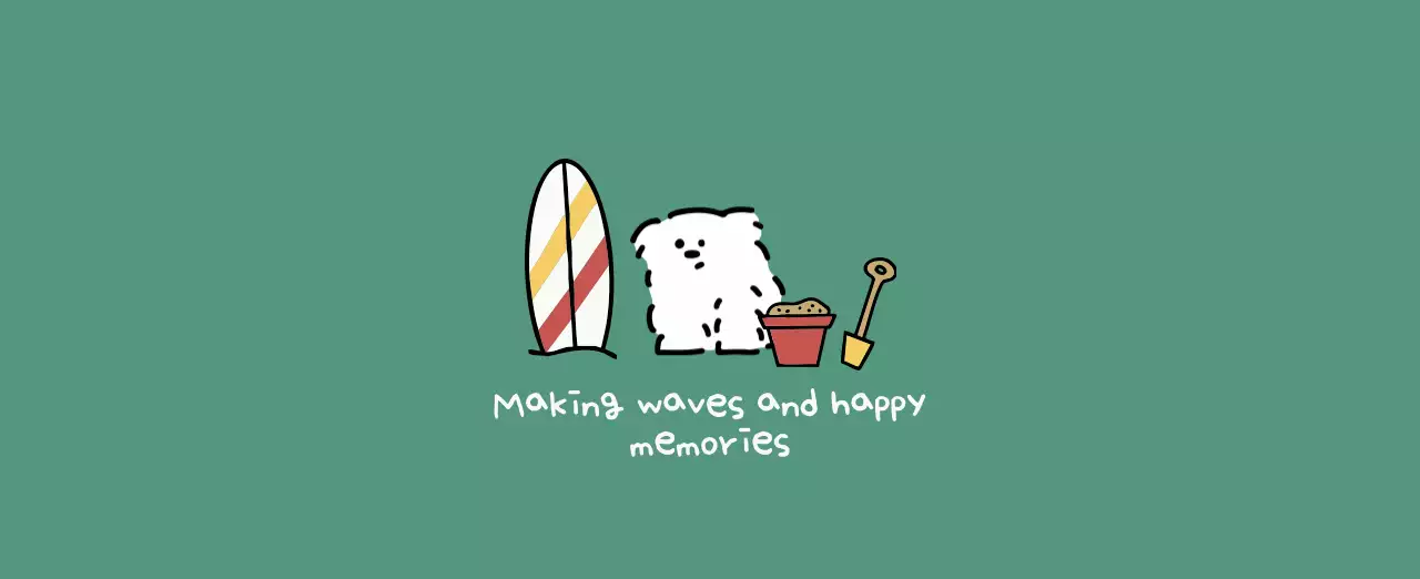 흰색 아기자기한 달력 캘린더