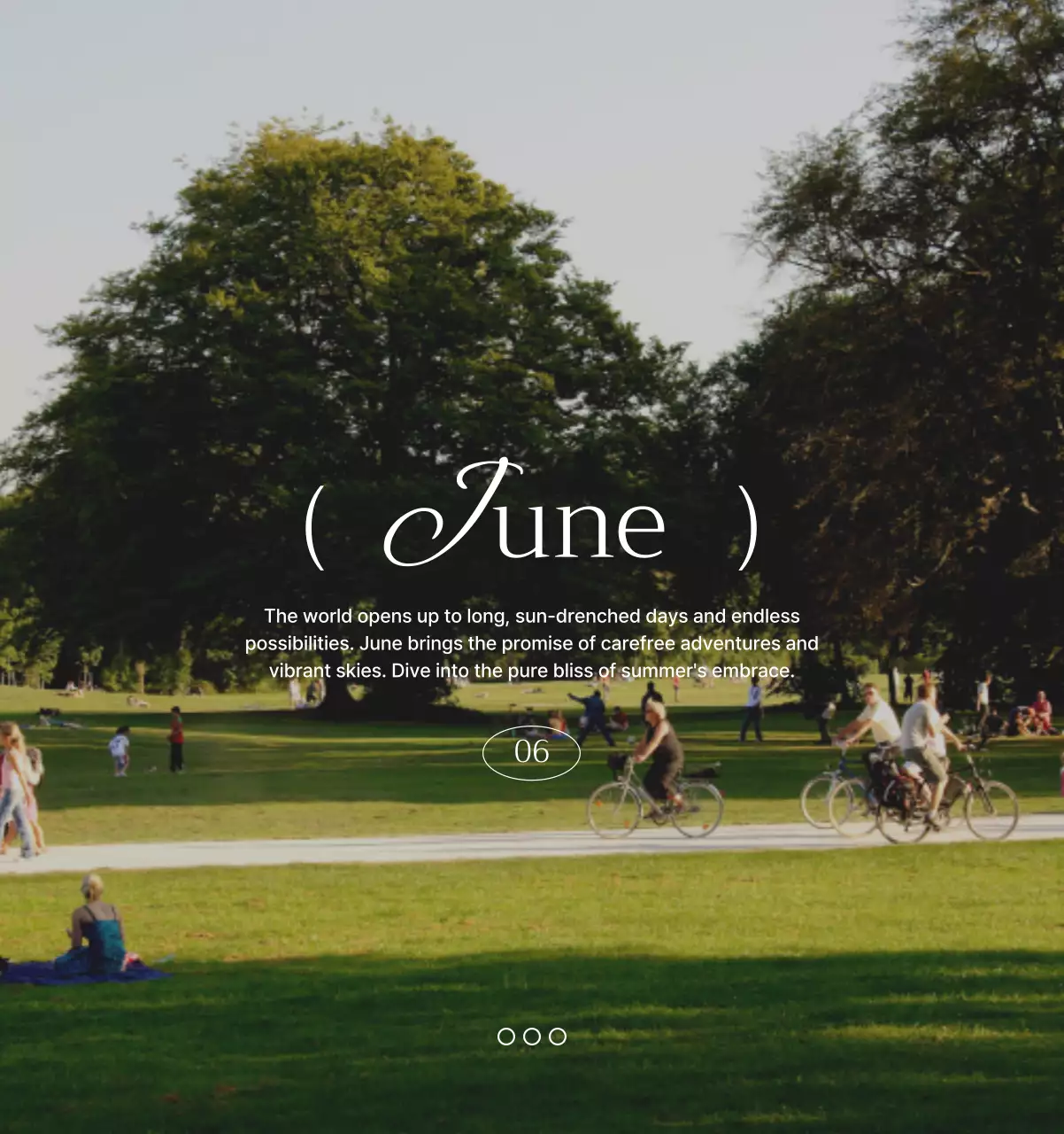 초록 모던 자연 달력