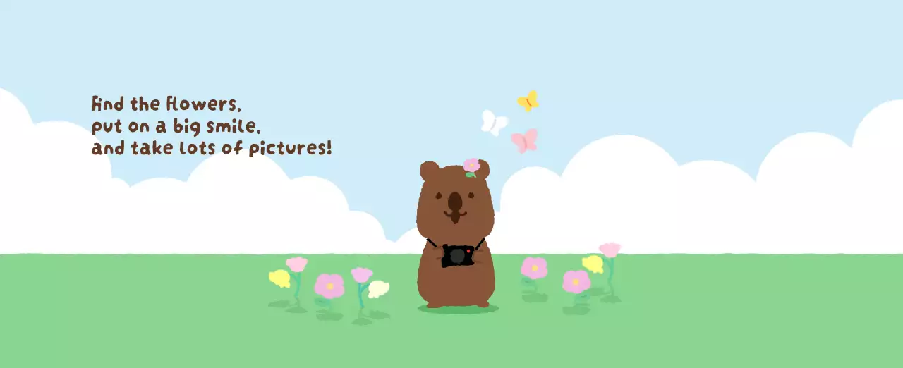 갈색 아기자기한 달력 캘린더