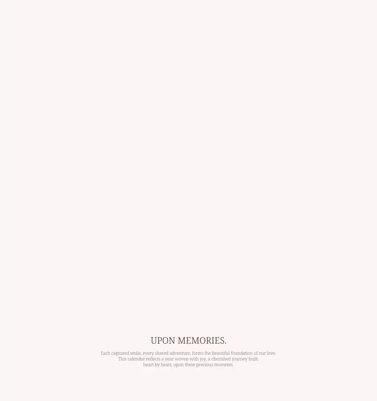 베이지 모던 가족 달력