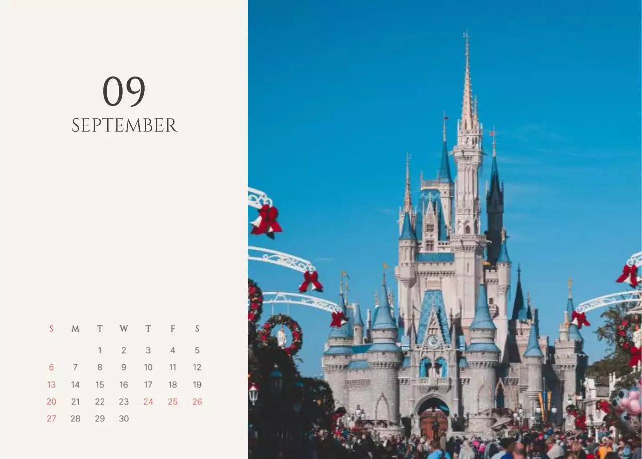 노랑 심플 캘린더 안내