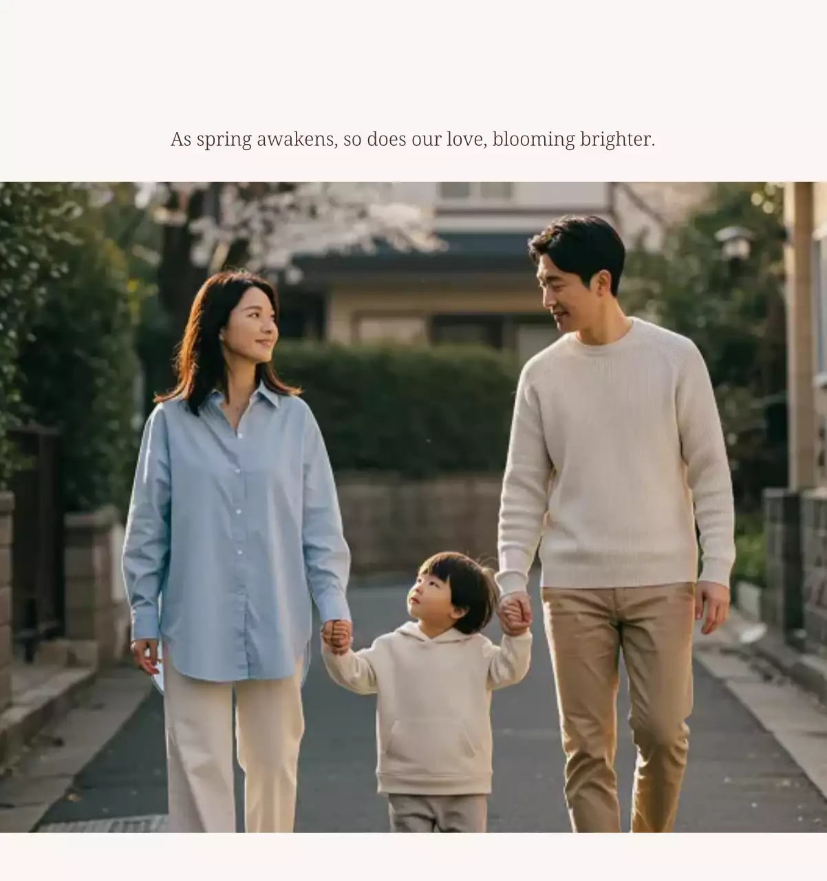 베이지 모던 가족 달력