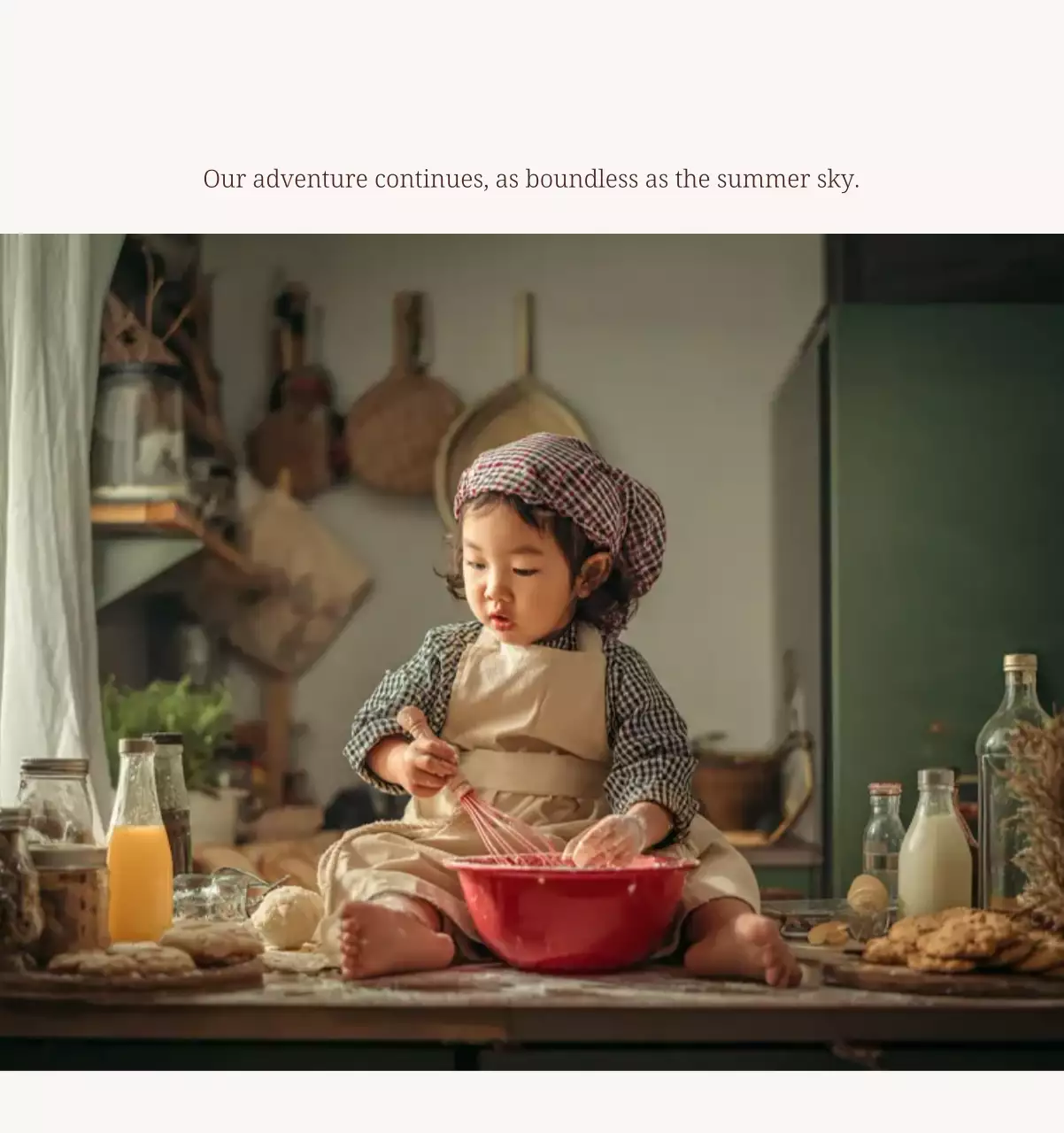 베이지 모던 가족 달력