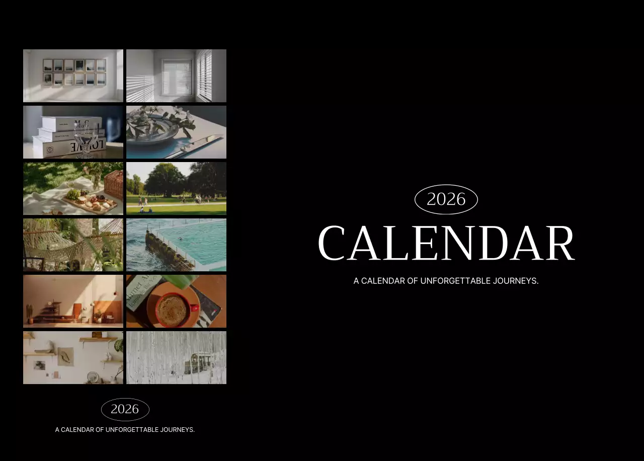 흰색 깔끔 달력 캘린더