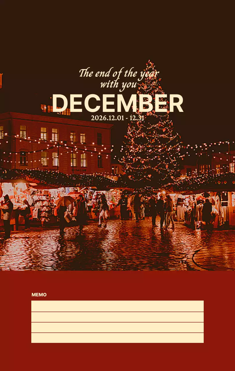 하늘색 모던 달력 캘린더