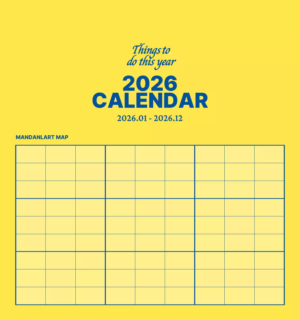 하늘색 심플 달력 캘린더