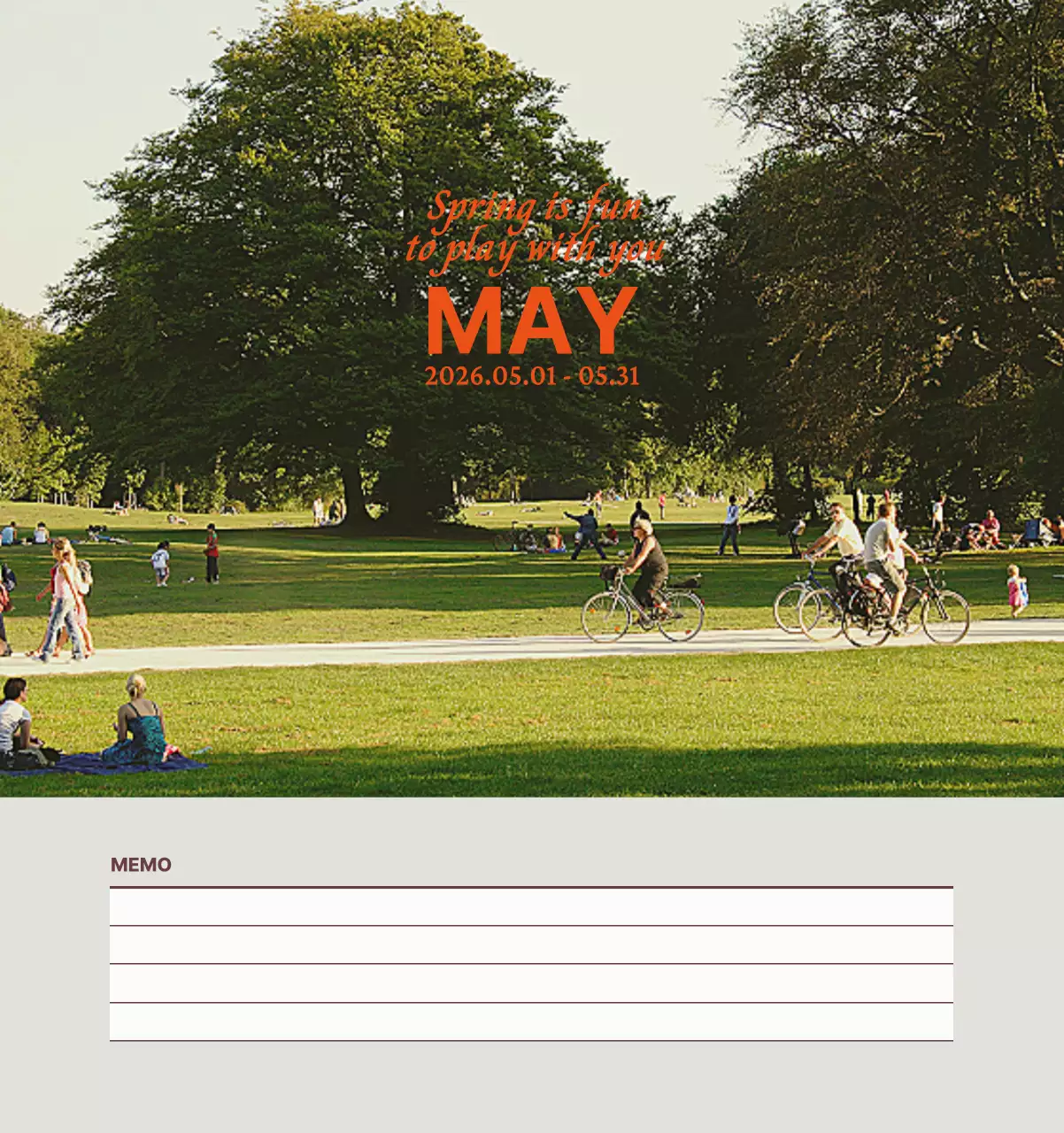 하늘색 심플 달력 캘린더