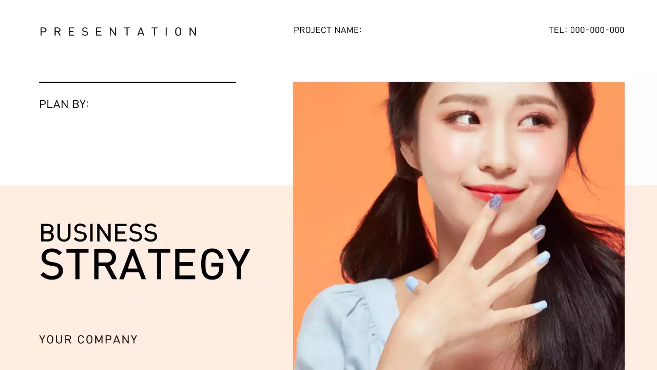 Orange modern business presentation