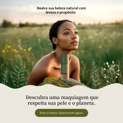Publicação de beleza da natureza verde no Instagram