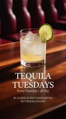 Wood Classic Margarita Promotion Instagram Story