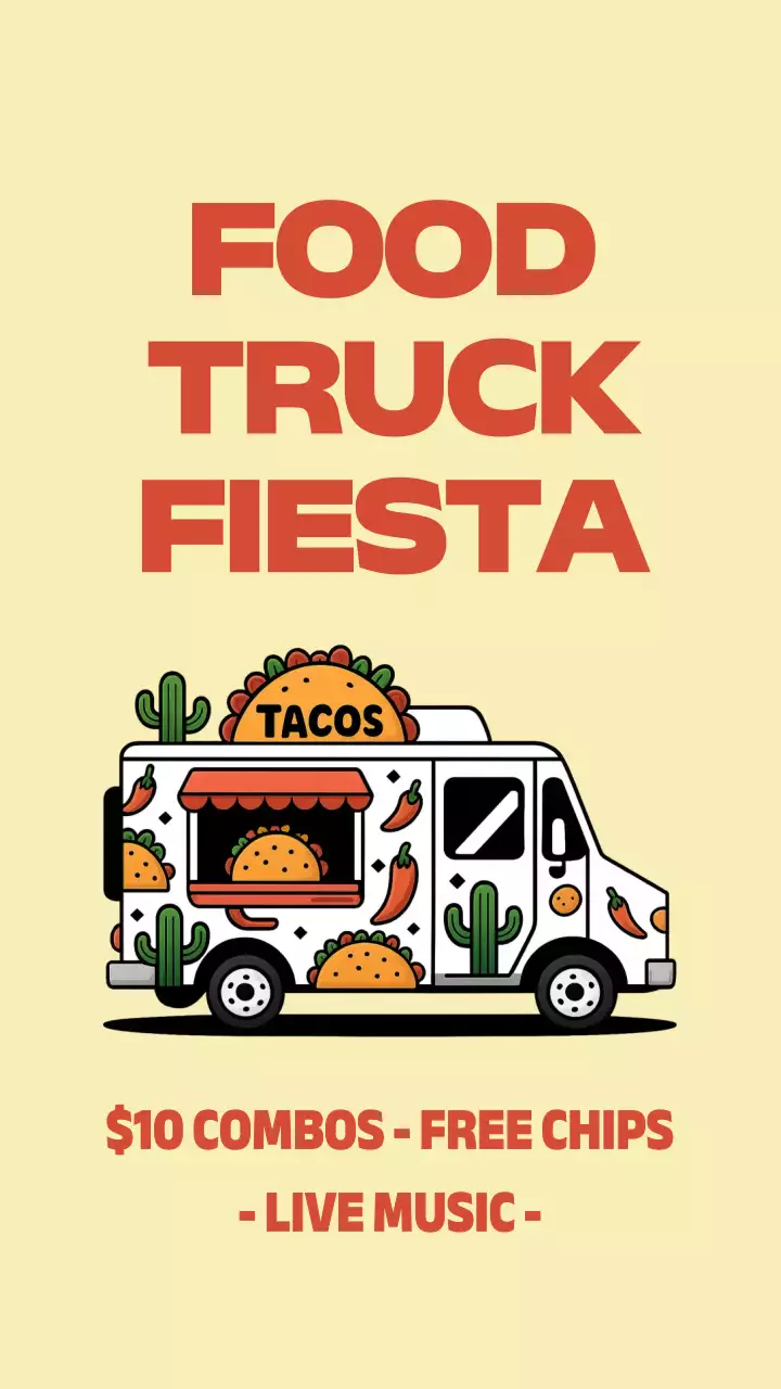 Beige Retro Food Promotion Instagram Story