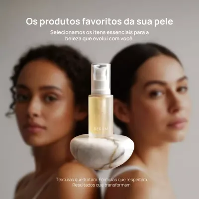 Postagem promocional de cuidados com a pele modernos bege no Instagram