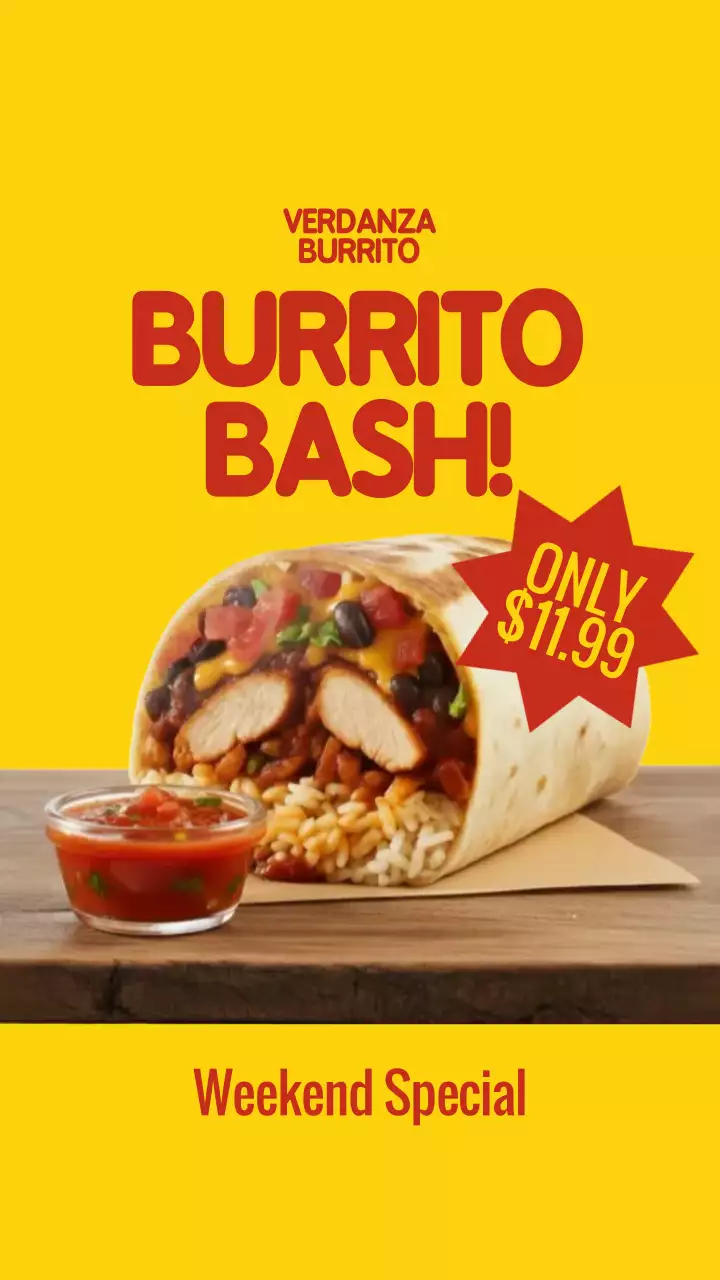 História do Instagram de promoção do Burrito Bege Bold