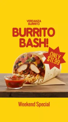 História do Instagram de promoção do Burrito Bege Bold