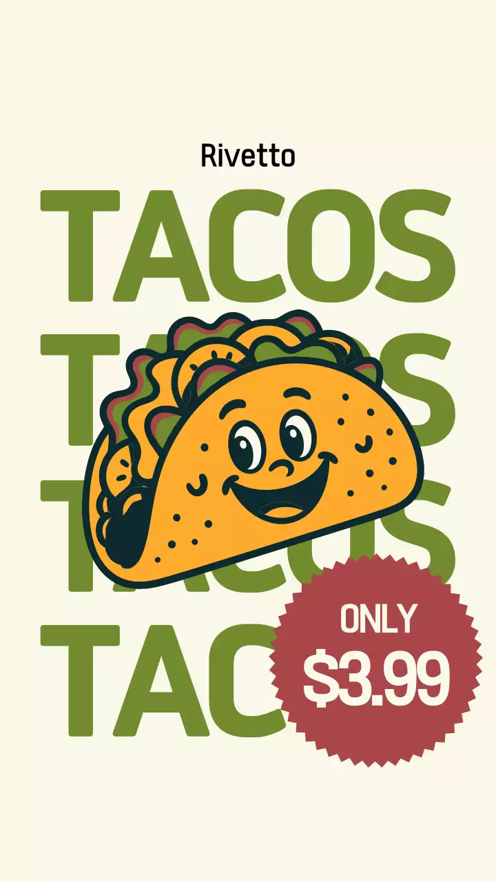 História do Instagram de promoção do Green Retro Taco