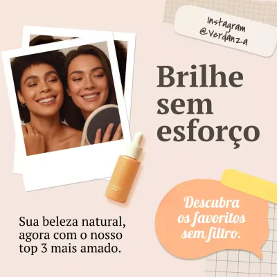 promoção de beleza moderna bege