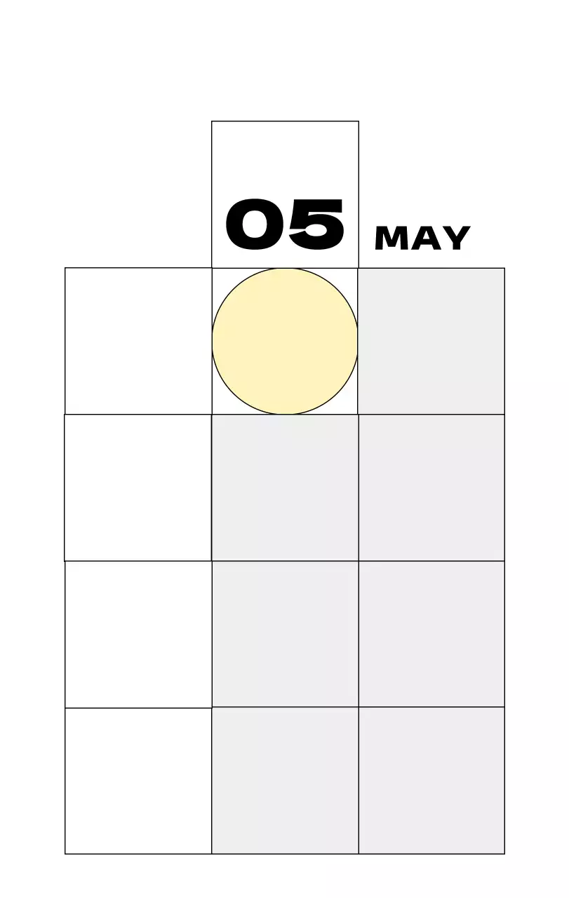 베이지 심플 달력 기념