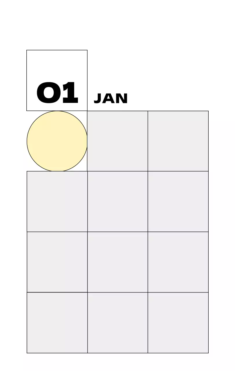 베이지 심플 달력 기념