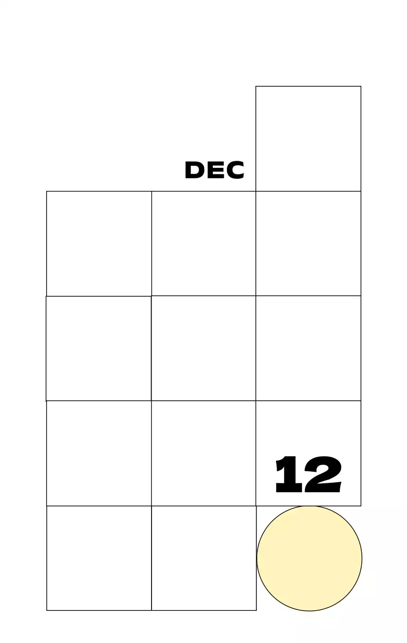 베이지 심플 달력 기념