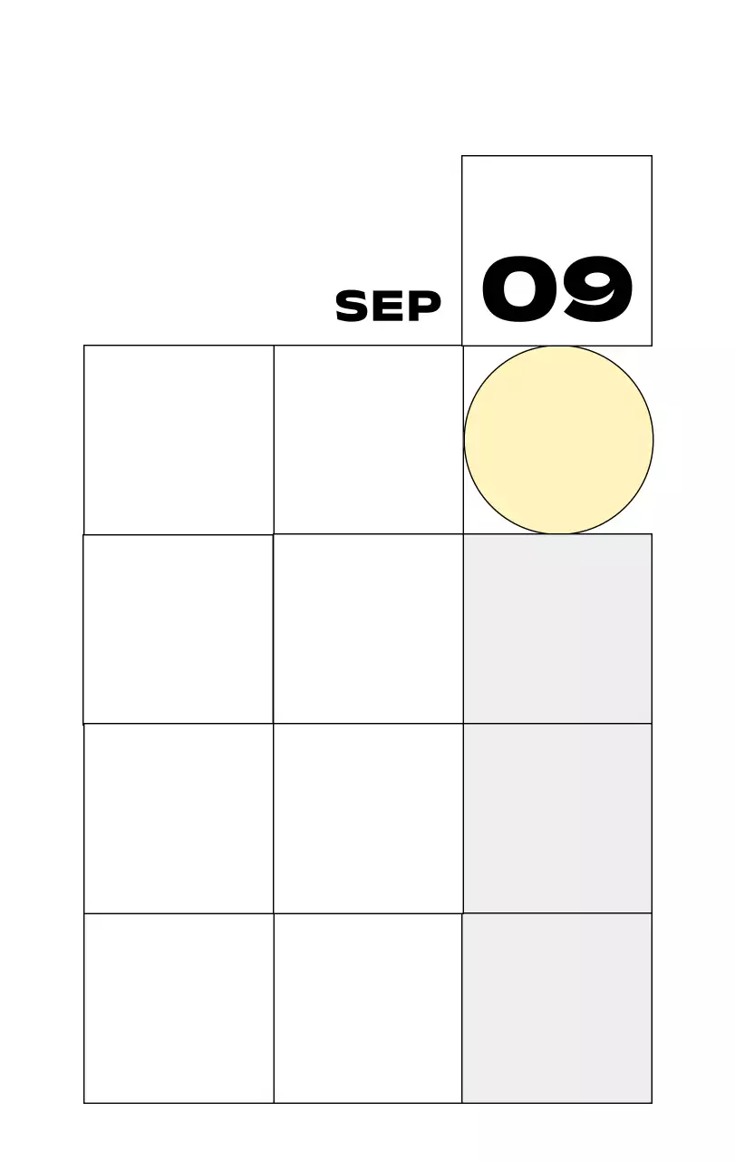 베이지 심플 달력 기념