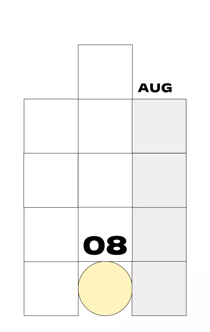 베이지 심플 달력 기념