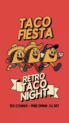 História do Instagram de promoção do Red Retro Taco