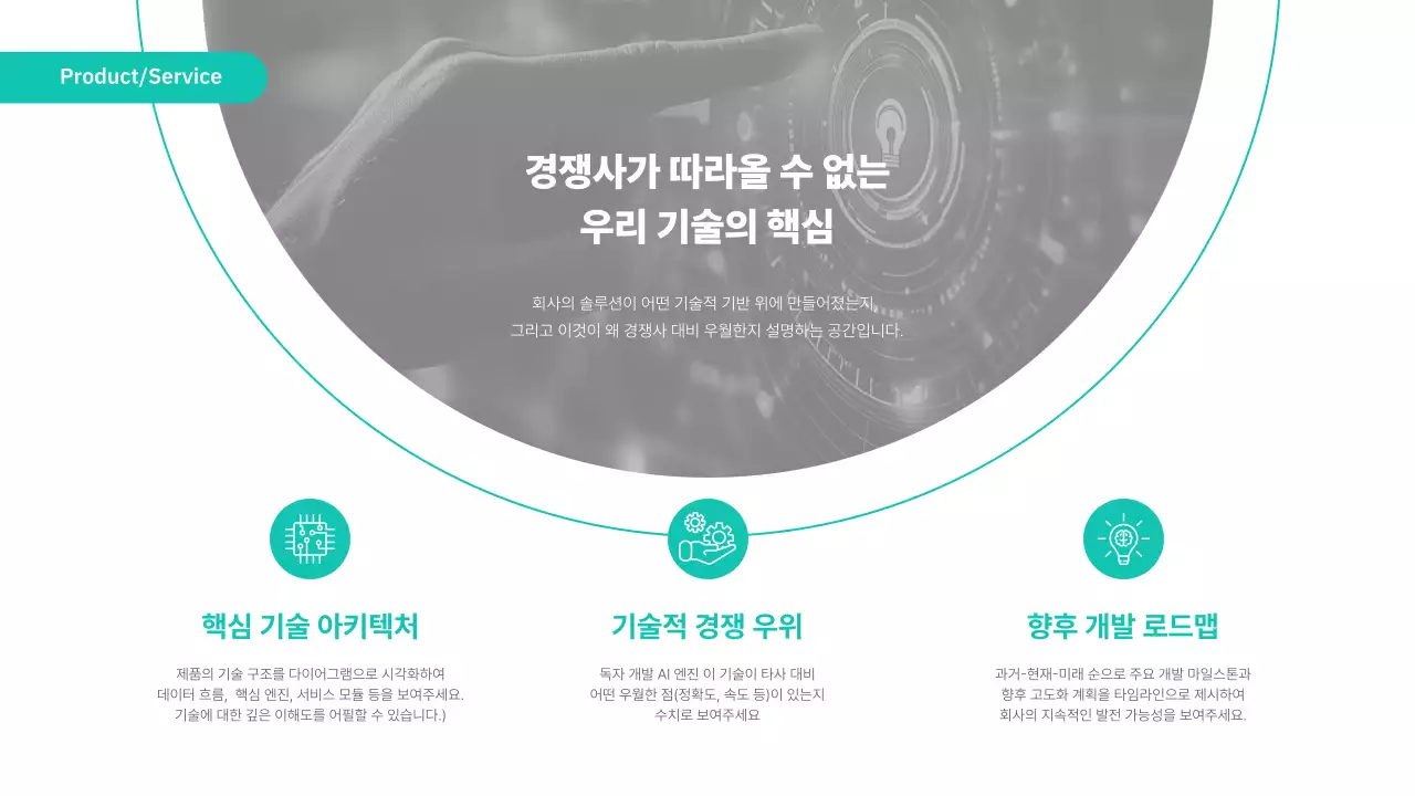 민트 모던 프레젠테이션 안내