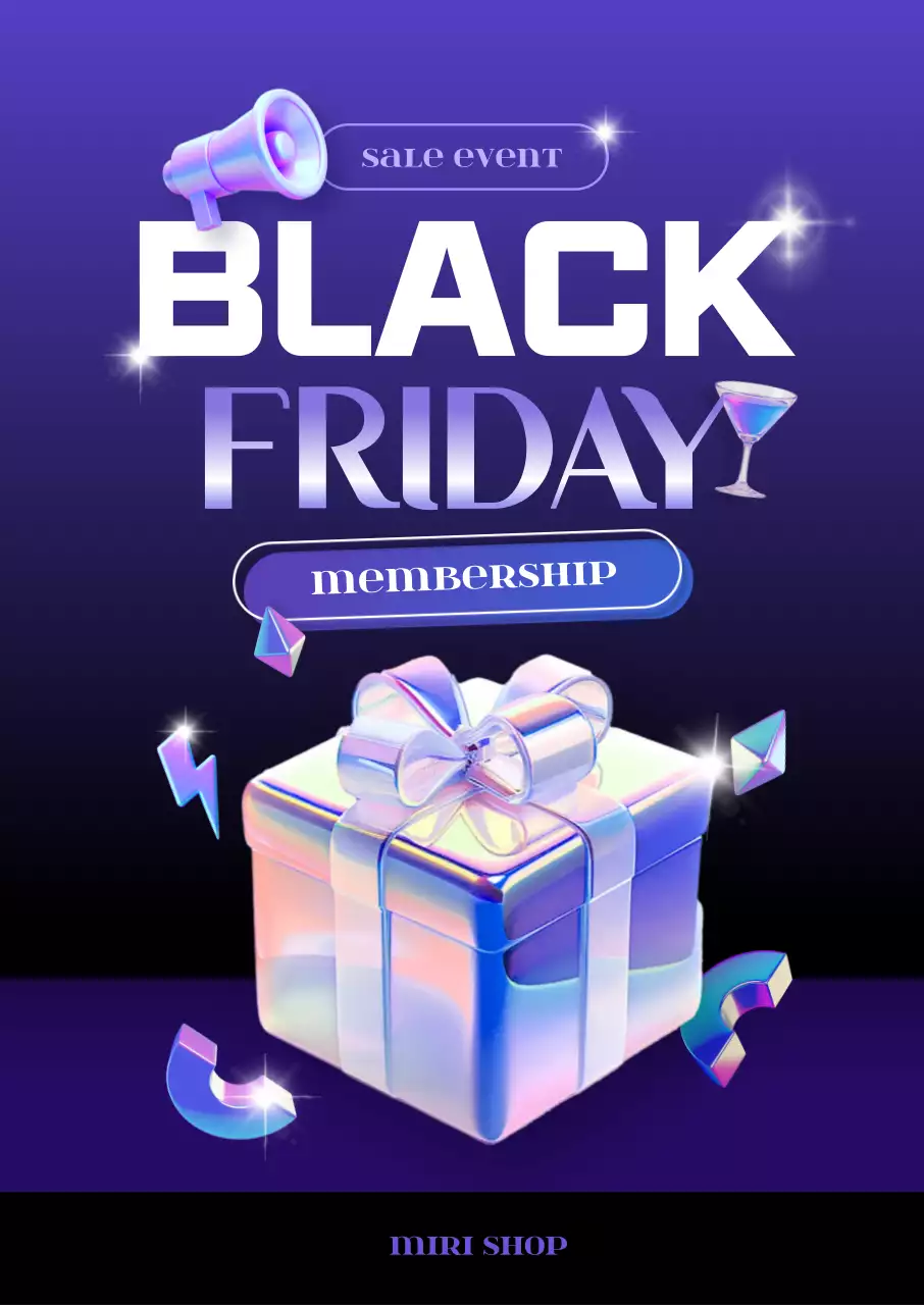 블랙프라이데이 맴버십 이벤트 포스터