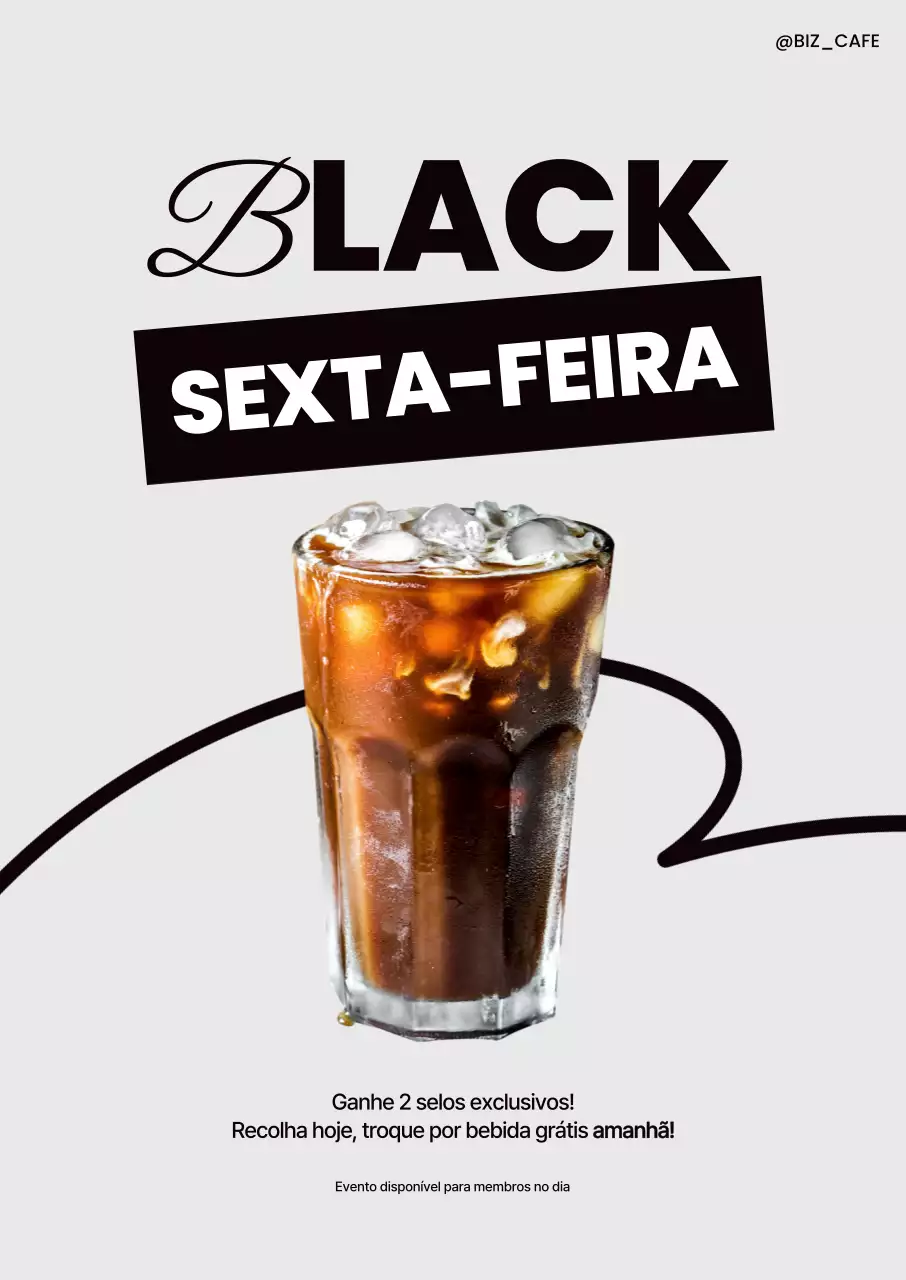 Promoção Black Modern Coffee