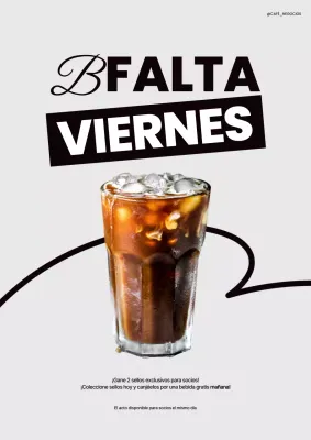 Promoción de café negro moderno