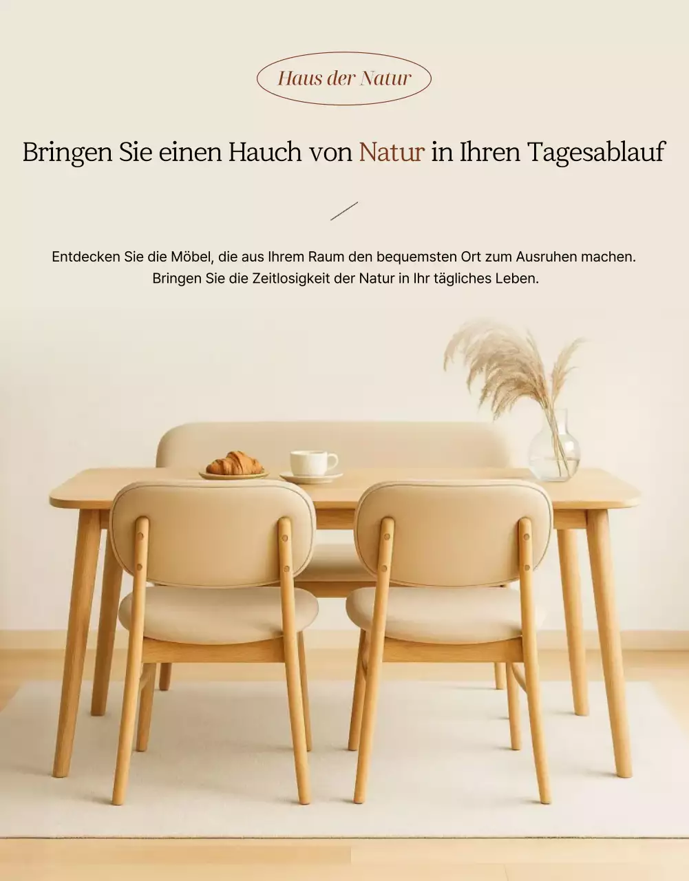 Beige Naturmöbel Anzeige