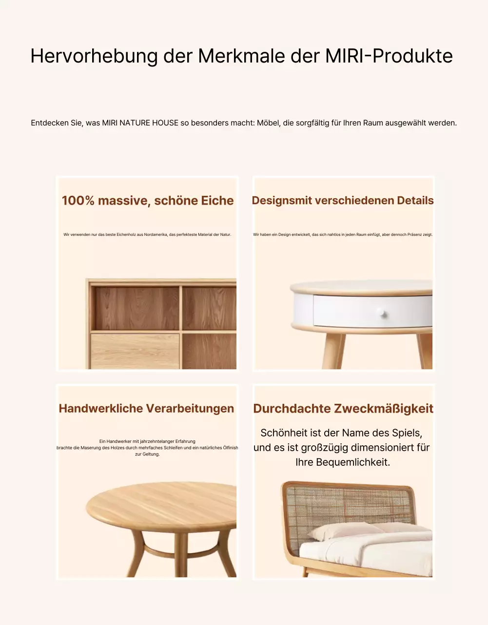 Beige Naturmöbel Anzeige