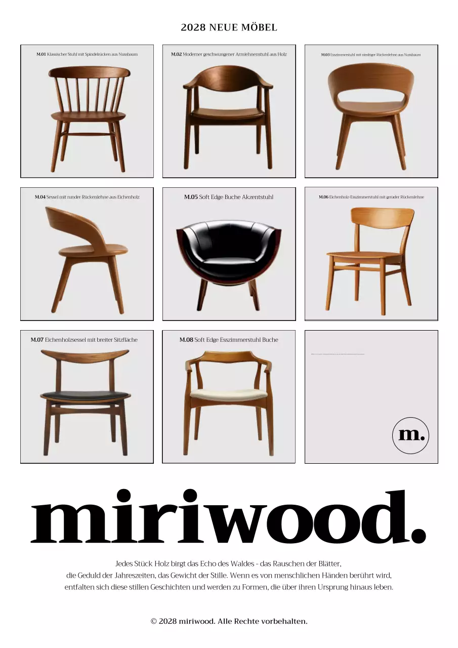 Graue moderne Möbelwerbung