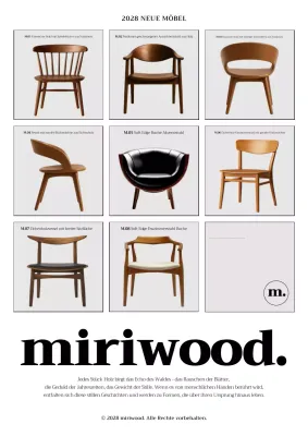 Graue moderne Möbelwerbung