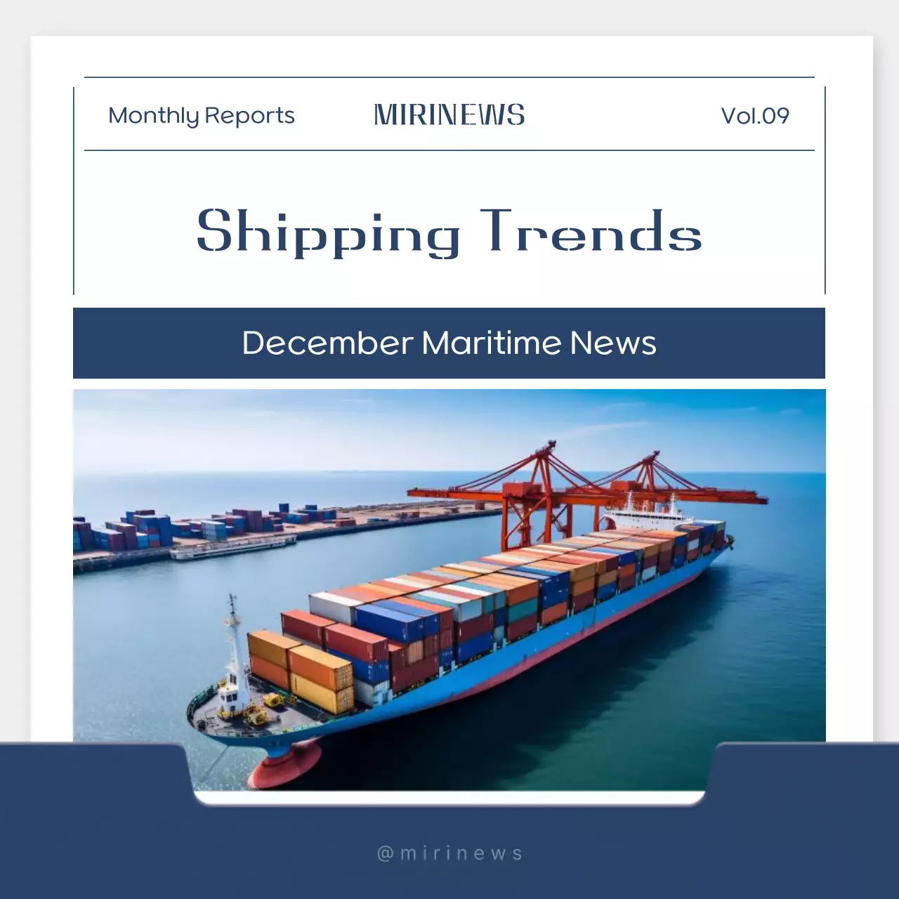 Relatório da Indústria de Navegação Moderna Azul