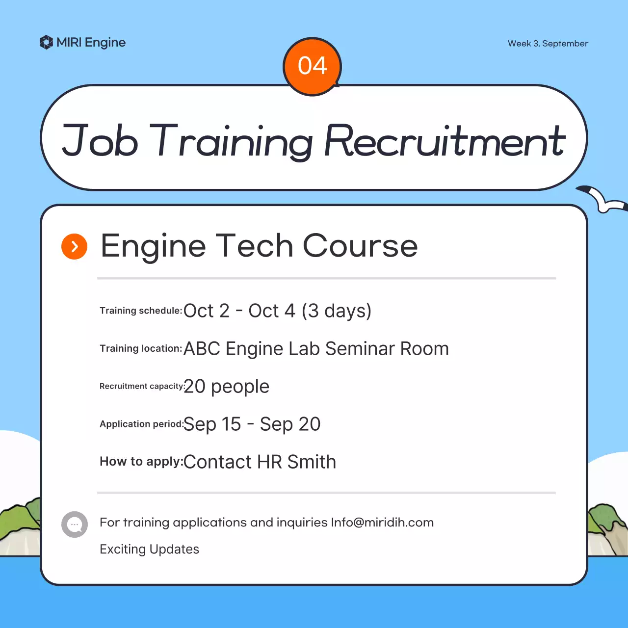 Guia de notícias simples Sky Blue