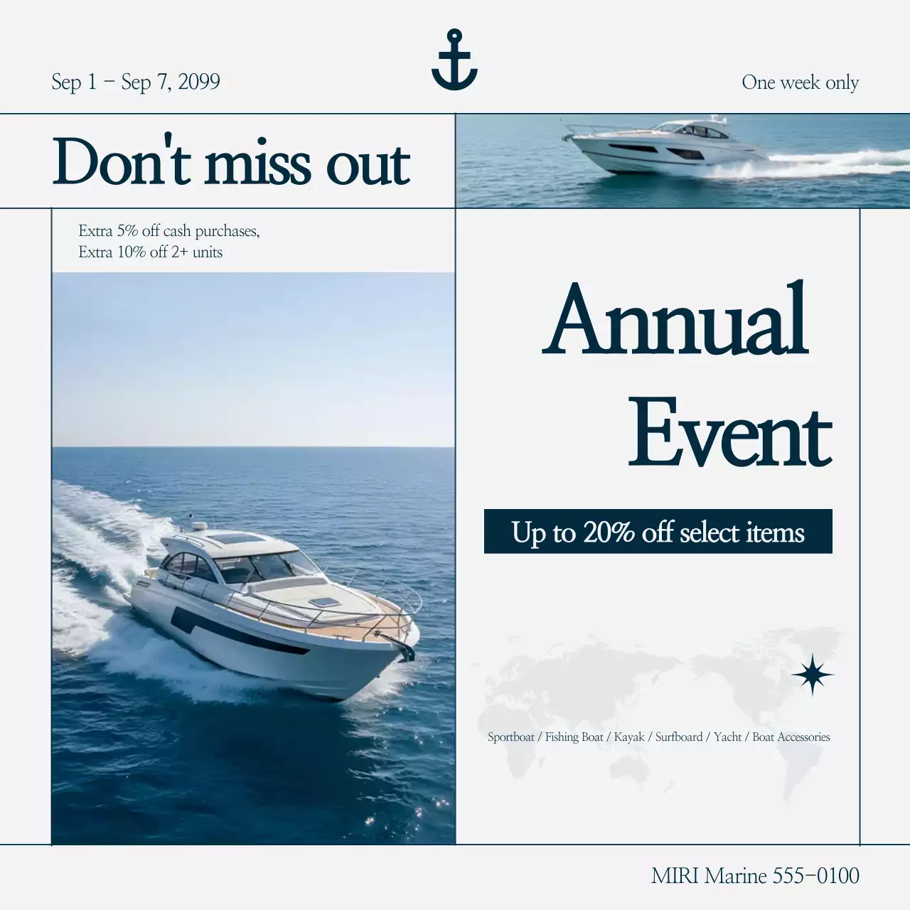 Sky Blue Modern Sale Promotion