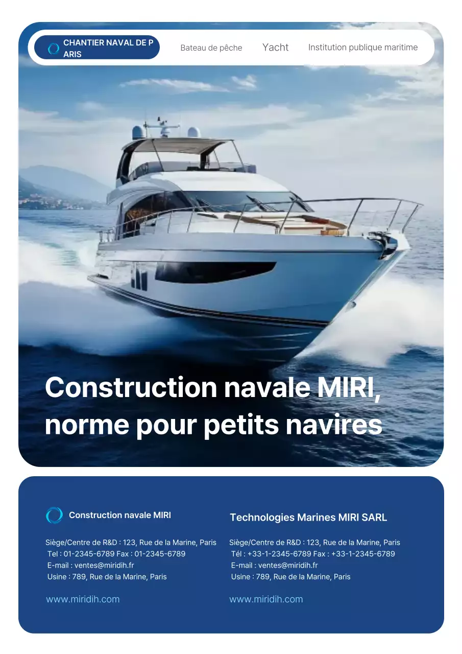Promotion de la technologie marine moderne bleue