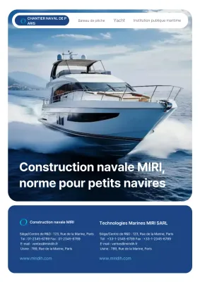 Promotion de la technologie marine moderne bleue