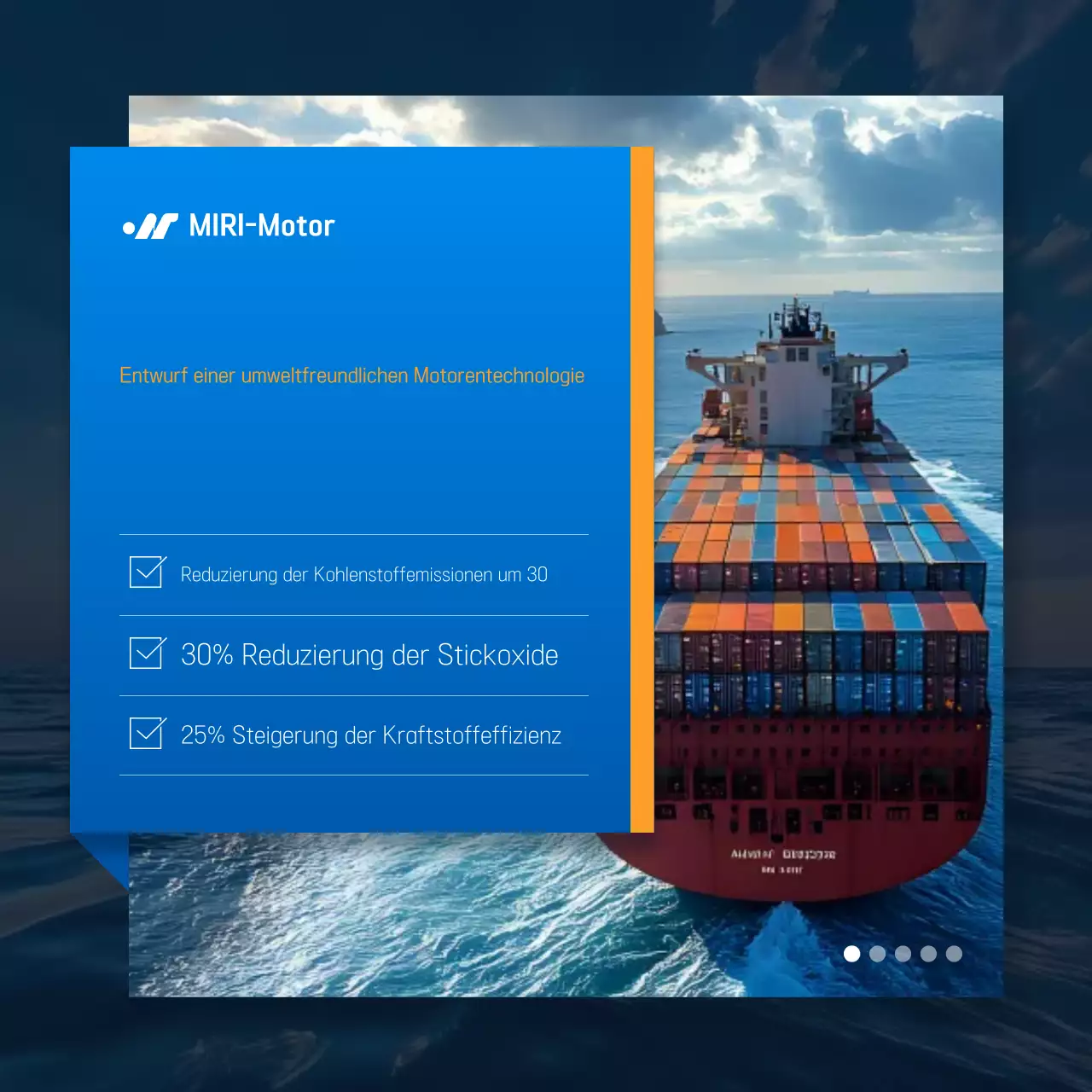 Blaue moderne umweltfreundliche Technologiewerbung