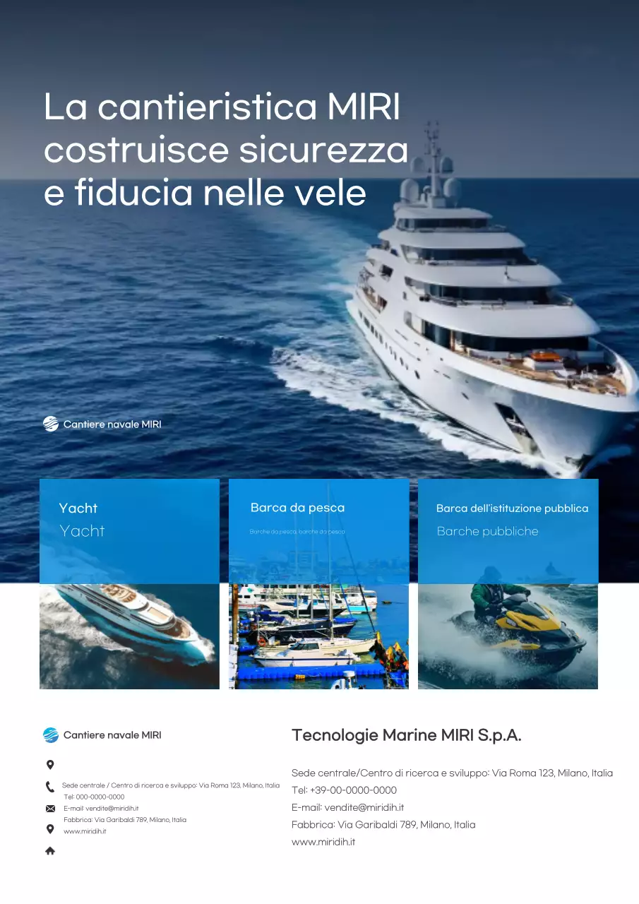 Promozione della tecnologia marina moderna blu